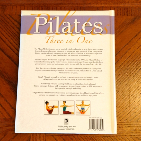 Pilates Three in One Book Hardcover - Picture 2 of 5